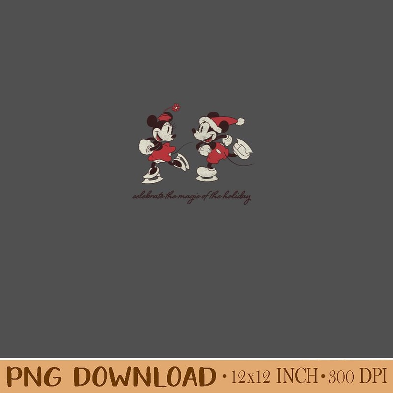 MLD358-Disney Mickey And Minnie The Magic Of The Holiday Christmas Pullover Hoodie Design PNG. Instant Download.jpg