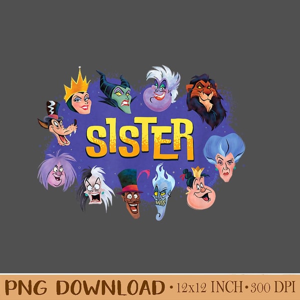 DO130324765-Disney Villain Squad Family Trip Vacation Reunion Sister Design PNG. Instant Download.jpg