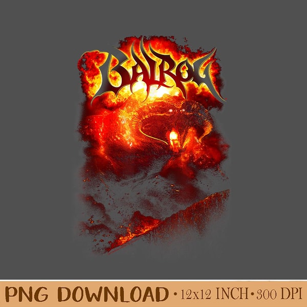 Lord of the Rings Balrog Design PNG. Instant Download - Inspire Uplift