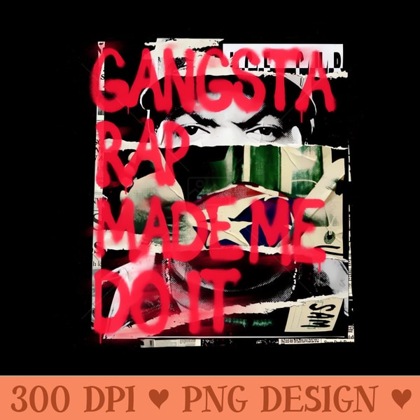 Gangsta Rap - Sublimation backgrounds PNG - Transform Your Sublimation Creations