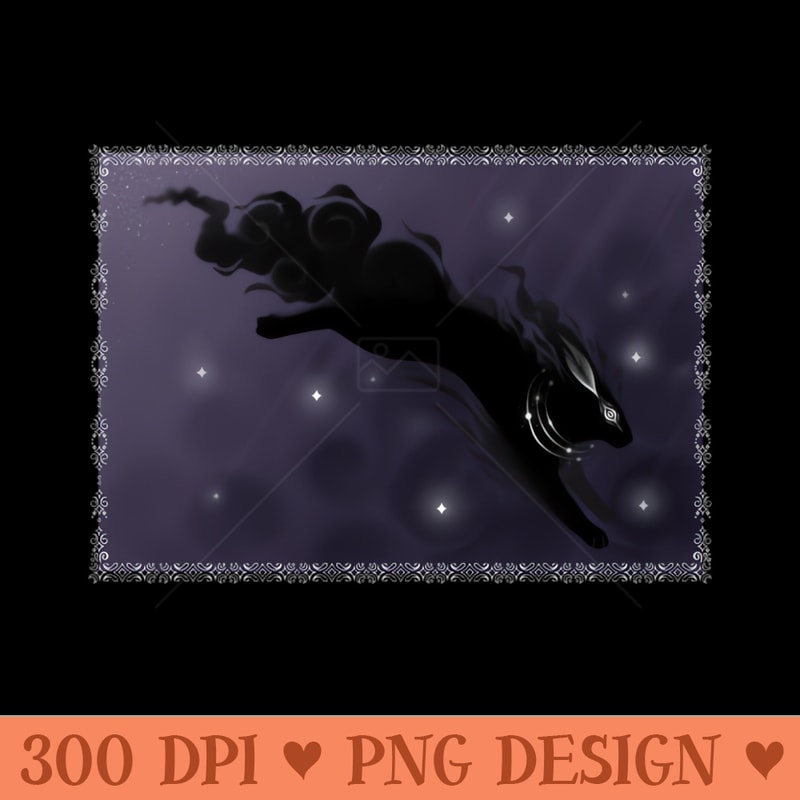 cosmic rabbit - High Resolution PNG Designs - Capture Imagination with Every Detail