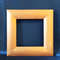 Natural Wood Frame Square 5 Inch Handmade Gold Square Frame Decoration For Embroidery Wooden Frame  1