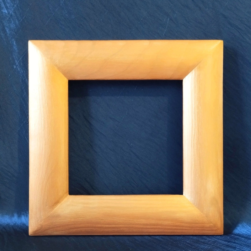 Natural Wood Frame Square 5 Inch Handmade Gold Square Frame Decoration For Embroidery Wooden Frame  1