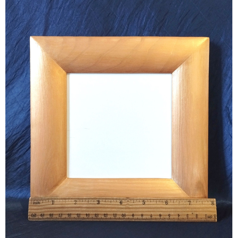 Natural Wood Frame Square 5 Inch Handmade Gold Square Frame Decoration For Embroidery Wooden Frame  4