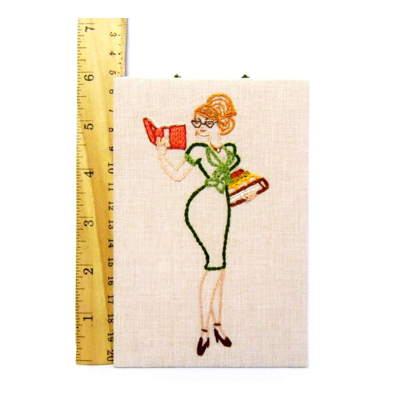 Hand Embroidery Art Librarian Gifts Gift For Coworker High School Graduation Gift Girl Boss Book Lo 1