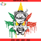 Alien Lying On Cannabis Leaves Svg, Rasta Alien Smoking Joint Svg - SVG Lucky.jpg