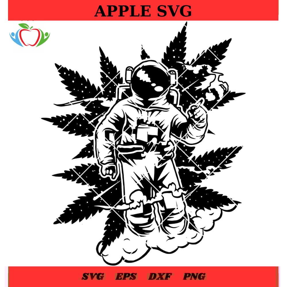 Astronaut Cannabis Svg, Astronaut Moon Wed Svg - SVG Lucky.jpg