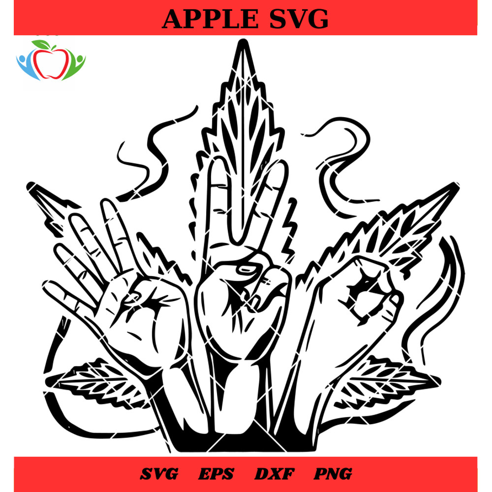 Cannabis 420 Hand Signs Svg, Marijuana Hand Svg - SVG Lucky.jpg