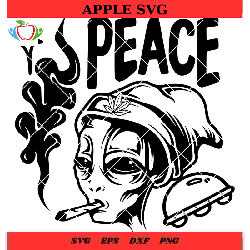 Cannabis Alien Svg Alien Smoking Joint Svg Blunt Weed Svg - SVG Lucky.jpg