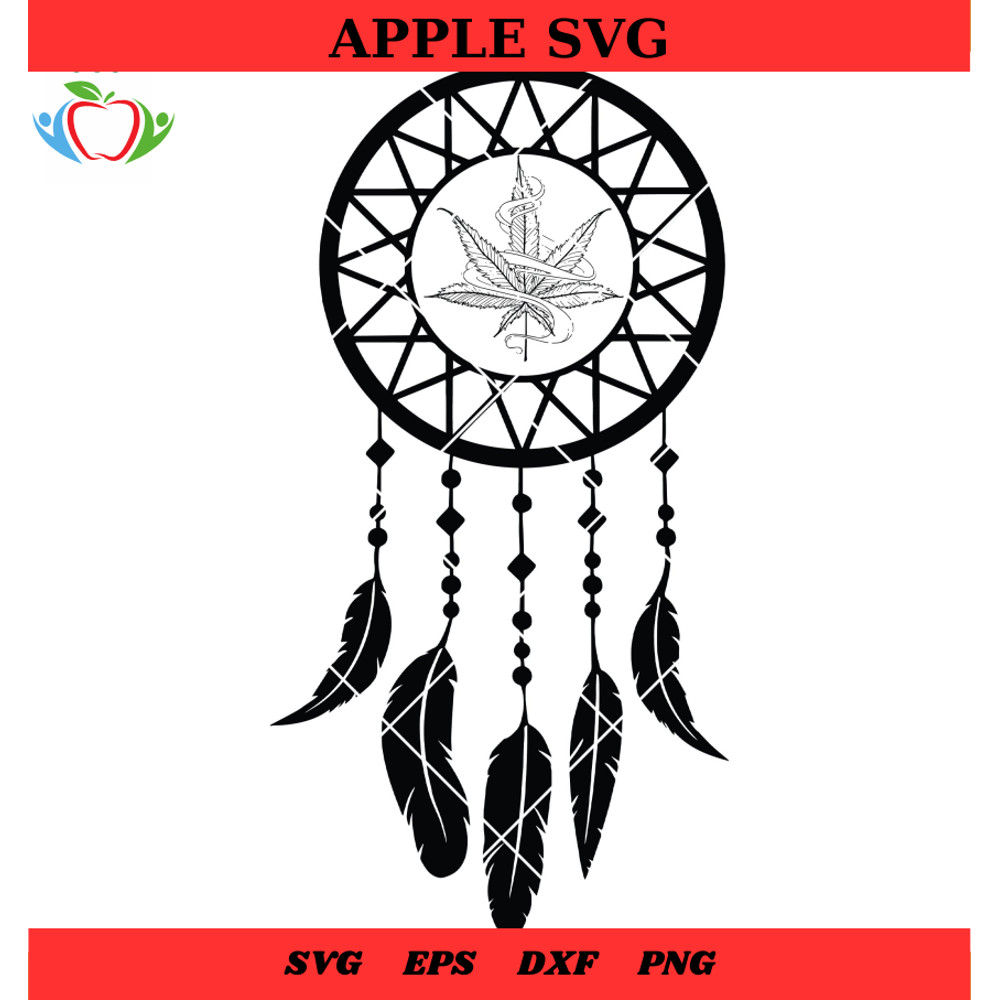 Cannbis Dream Svg, Weed Leaf Mandala Svg, Pot Leaf Mandala Svg - SVG Lucky.jpg