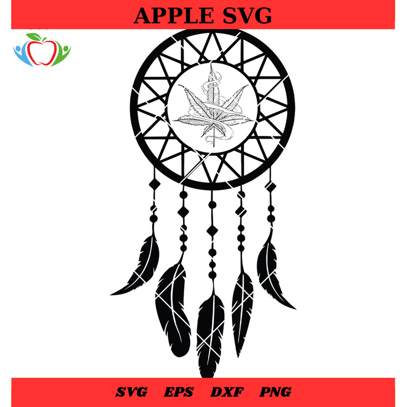 Cannbis Dream Svg, Weed Leaf Mandala Svg, Pot Leaf Mandala Svg - SVG Lucky.jpg