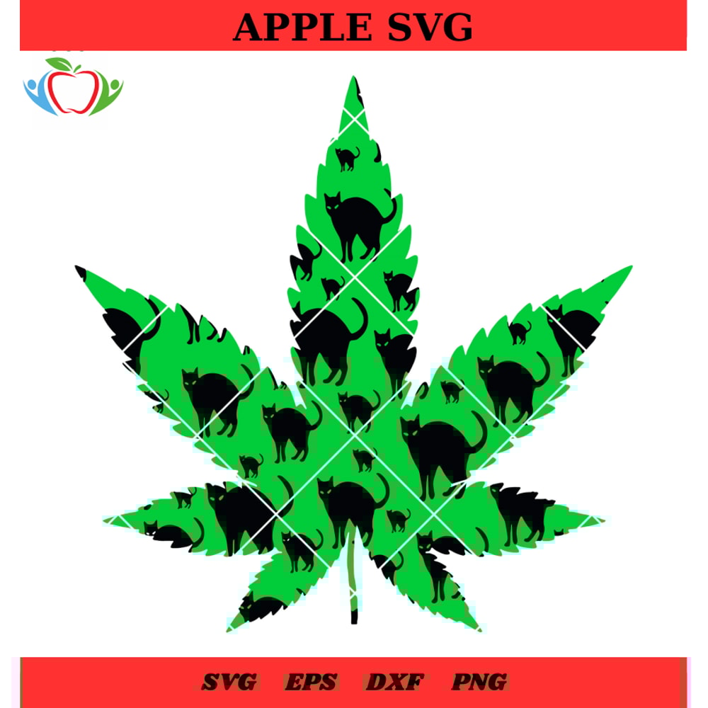 Cat Stoners Printable Stuff Svg, Cat Stoner Stuff Svg, Marijuana Leaf Cat Svg - SVG Lucky.jpg
