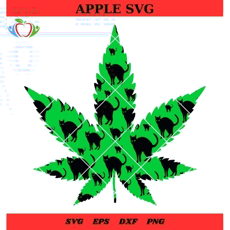 Cat Stoners Printable Stuff Svg, Cat Stoner Stuff Svg, Marijuana Leaf Cat Svg - SVG Lucky.jpg