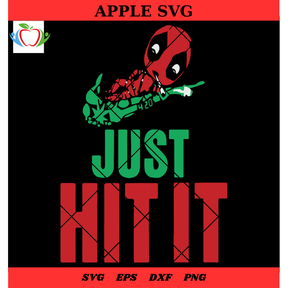 Deadpool Nike Cannabis Svg, Deadpool Just Hit It Svg, Smoking Cannabis Svg - SVG Lucky.jpg