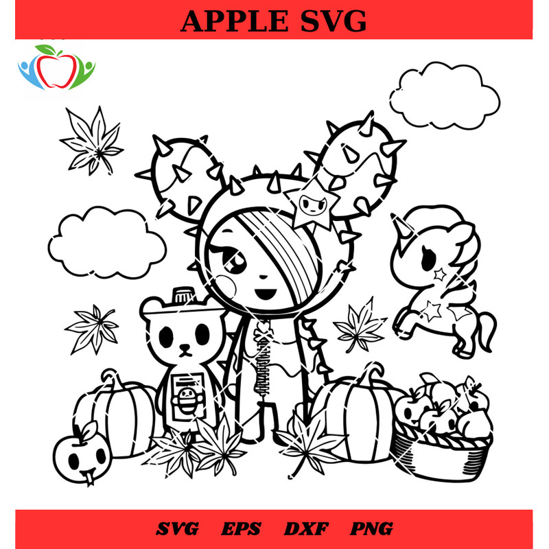 Desenhos de Tokidoki Svg, Cannbis Desenhos de Tokidoki Svg - SVG Lucky.jpg