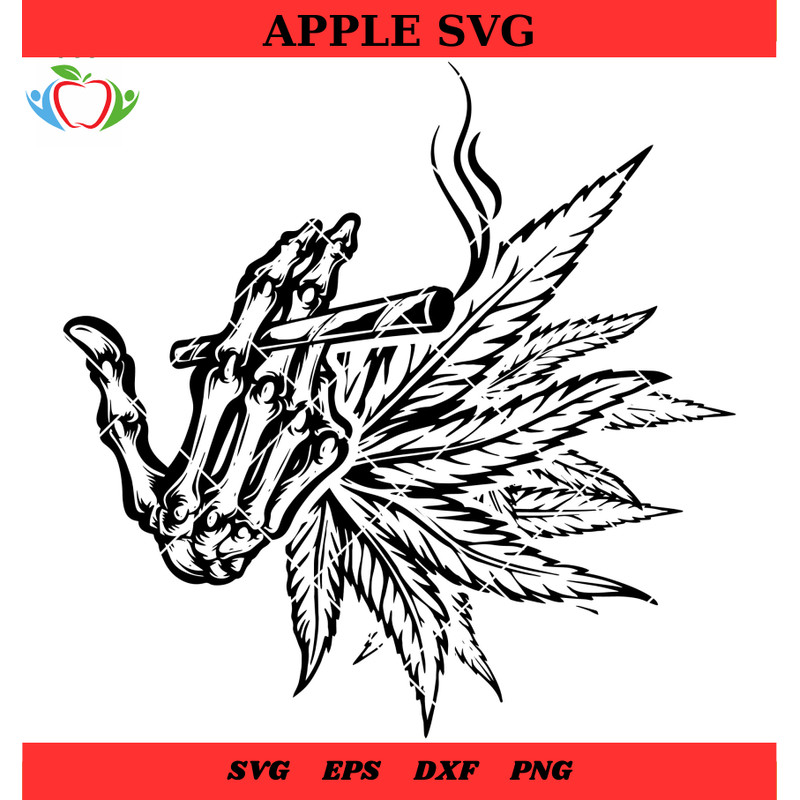Dry Bones Hands Smoking Svg, Cannabis Smoking Svg, 420 Svg - SVG Lucky.jpg