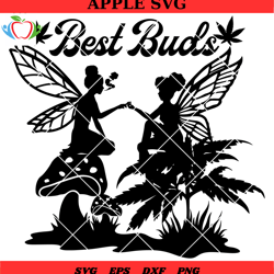 fairies best buds svg file, best buds svg, fairies smoking joint