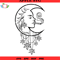 Gril Moon Svg, Weed High Smoking Moon Svg, Moon Marijuana Svg - SVG Lucky.jpg