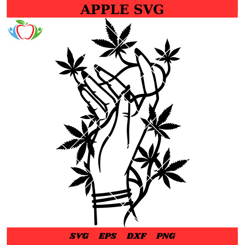 Hand Cannabis Vines Svg, Sexy Hand Cannabis Svg, Sexy Hand Marijuana Svg - SVG Lucky.jpg