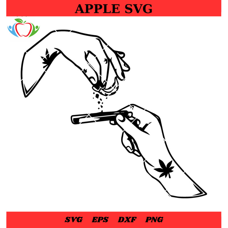 Hand Weed Joint Svg Png, Weed Svg, Cannabis Svg - SVG Lucky.jpg