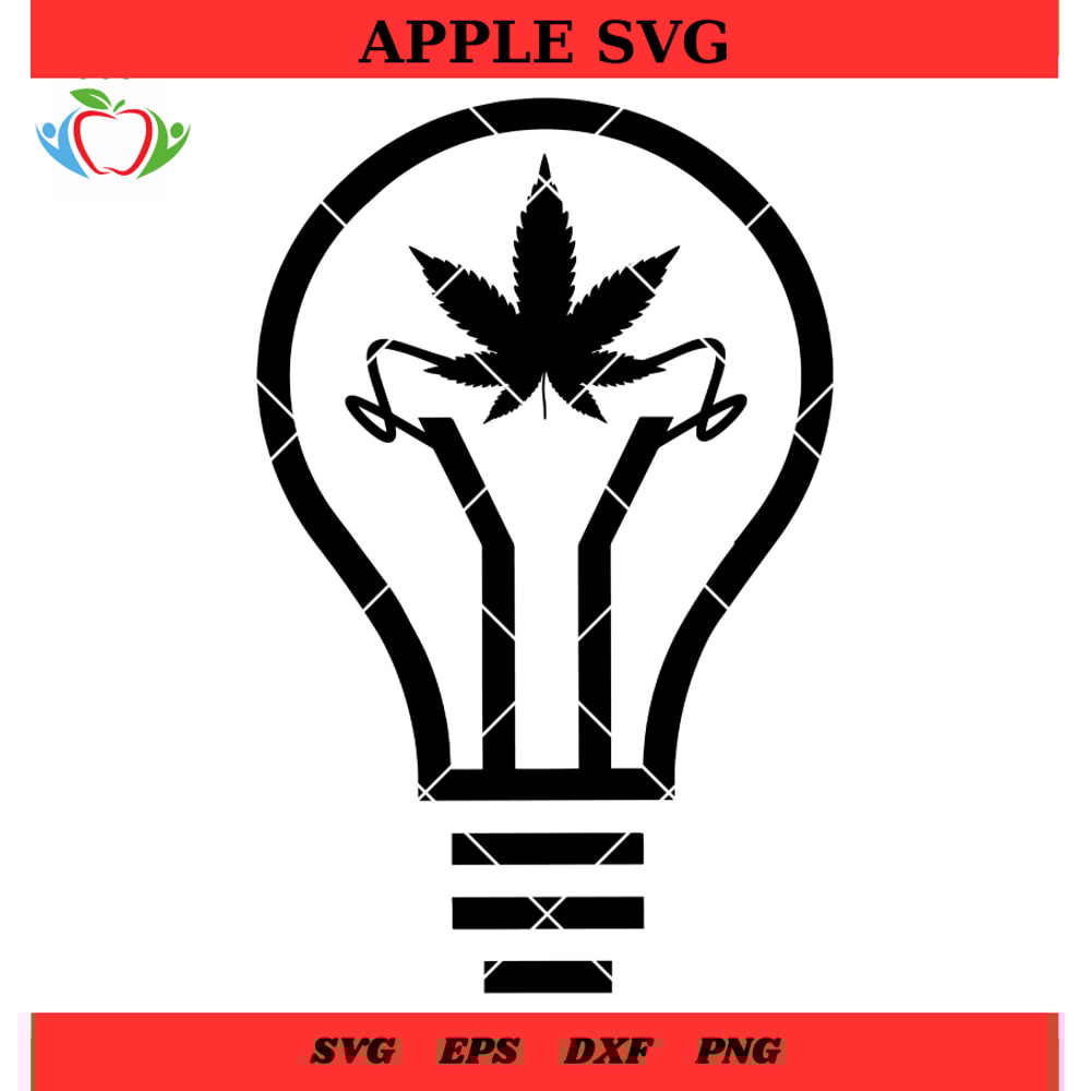 Lightbulb Svg, Marijuana Svg, Your thoughts Cannabis Svg - SVG Lucky.jpg