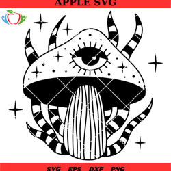 magic svg, mushroom svg, mystical mushroom svg
