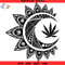 Moon Cannabis Svg, Mandala Weed Moon Svg, Mandala Marijuana Svg - SVG Lucky.jpg