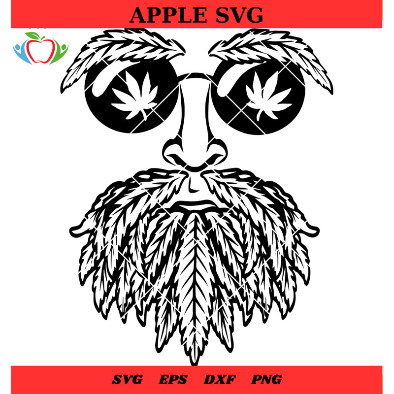 Mustache Cannabis Svg, Rasta Svg, Rastafarian Svg, Rasta Mustache Svg - SVG Lucky.jpg
