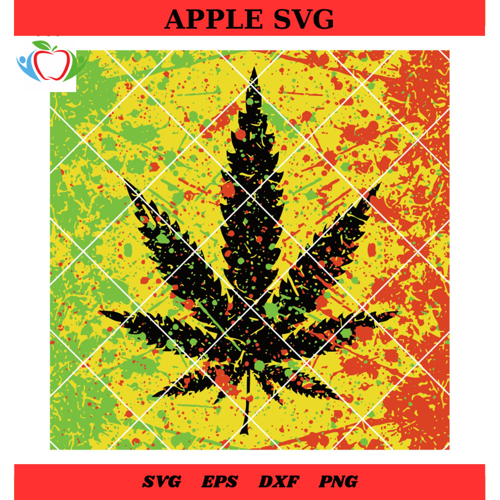 Paint Drops Marijuana Svg, Cannabis svg, Smoke Joint Svg - SVG Lucky.jpg