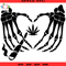 Skull Cannabis Hand Svg, Skeleton Hand Weed Svg - SVG Lucky.jpg