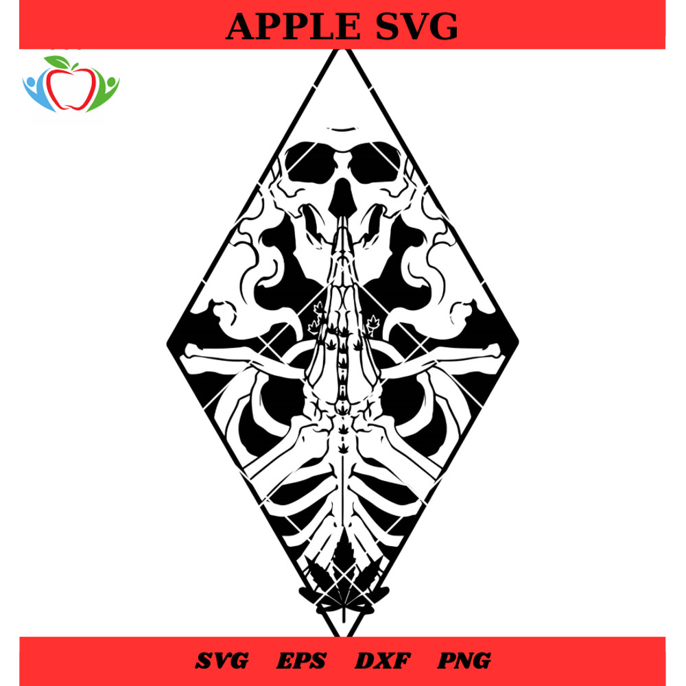 Skull Praying Weed Rosary Svg, Cannabis Rosary Svg, Skeleton Rosary Svg - SVG Lucky.jpg