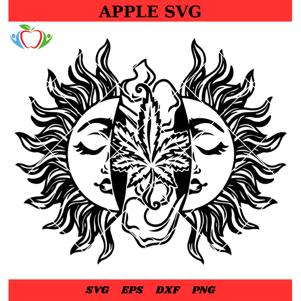 Sun Weed Cannabis Svg, Marijuana Weed 420 Svg - SVG Lucky.jpg