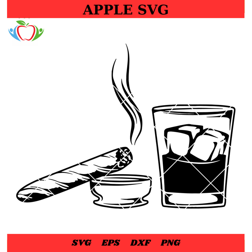 Tobacco Svg, Cigar Smoking Svg, Cigarette Svg, Whiskey Svg, Smoking Cigarette - SVG Lucky.jpg