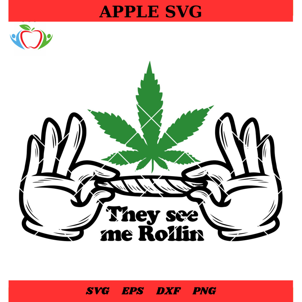 Two Hands Holding a Cannabis Cigarette Svg, Rolling Stoned Joint Weed Svg - SVG Lucky.jpg