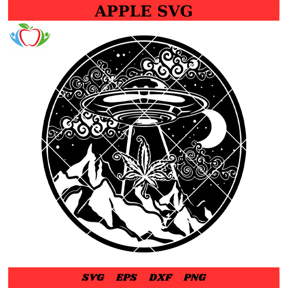 Weed Spaceship Cannabis Svg, Weed Marijuana Svg, Spaceship Svg - SVG Lucky.jpg
