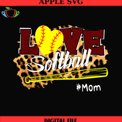 love softball mom leopard plaid baseball png,mothers day png,mom png design,mom sublimation