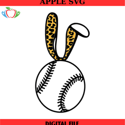 softball sport leopard bunny ears baseball png,mothers day png,mom png design,mom sublimation