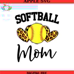 softball mom peace love sport leopard print png, mothers day png,mom png design,mom sublimation