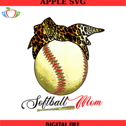softball mom sport baseball bat leopard headband png, mothers day png,mom png design,mom sublimation