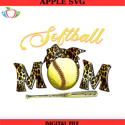softball mom bat sport baseball leopard print clipart png, mothers day png,mom png design,mom sublimation