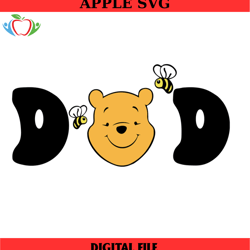 disney dad winnie the pooh bear svg, disney svg ,disney mickey svg , digital download