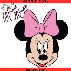 smiling face disney girl minnie mouse signature svg, disney svg ,disney mickey svg , digital download