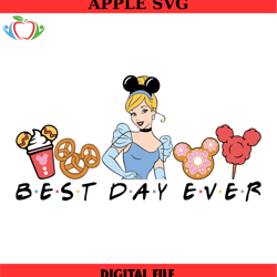 best day ever princess cinderella disney snacks svg, disney svg ,disney mickey svg , digital download