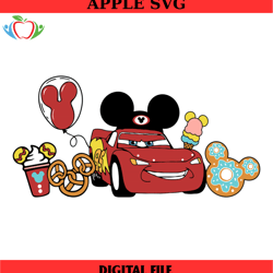 best day ever cars mcqueen disney snacks svg, disney svg ,disney mickey svg , digital download