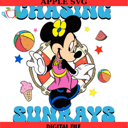 minnie mouse chasing sunrays disney svg, disney svg ,disney mickey svg , digital download
