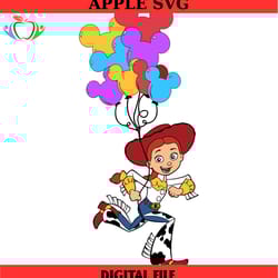 mickey balloon cowgirl jessie toy story svg, disney svg ,disney mickey svg , digital download