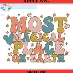 disney castle most magical place on earth svg, disney svg ,disney mickey svg , digital download
