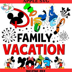 cartoon mickey mouse disney family vacation svg, disney svg ,disney mickey svg , digital download