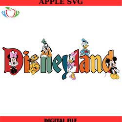 disneyland mickey friends characters svg, disney svg ,disney mickey svg , digital download