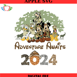 adventure awaits mickey wild animal kingdom svg, disney svg ,disney mickey svg , digital download